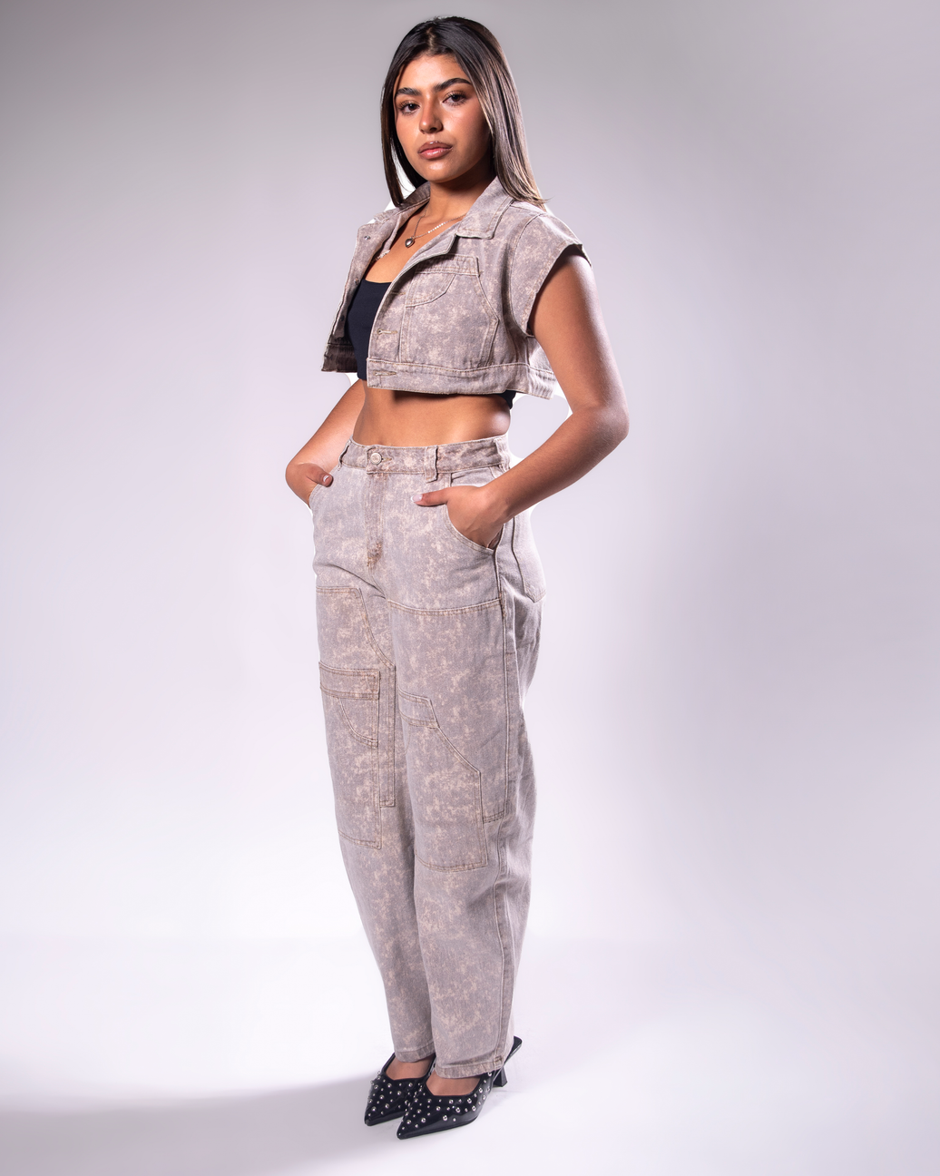 Set Denim Baggy Soprepuesto
