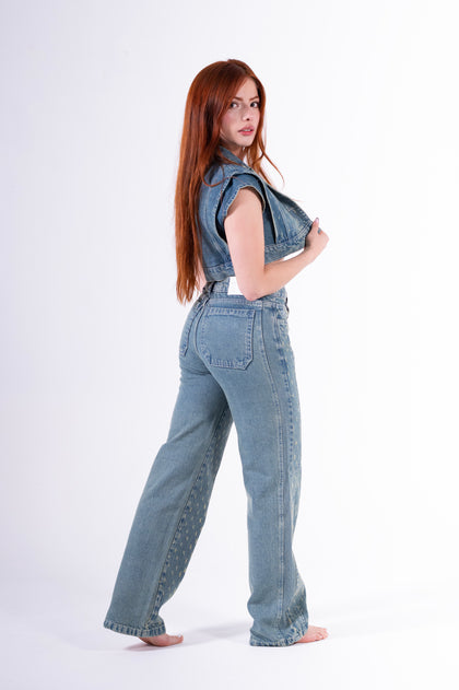Conjunto Palazzo Laser Azul