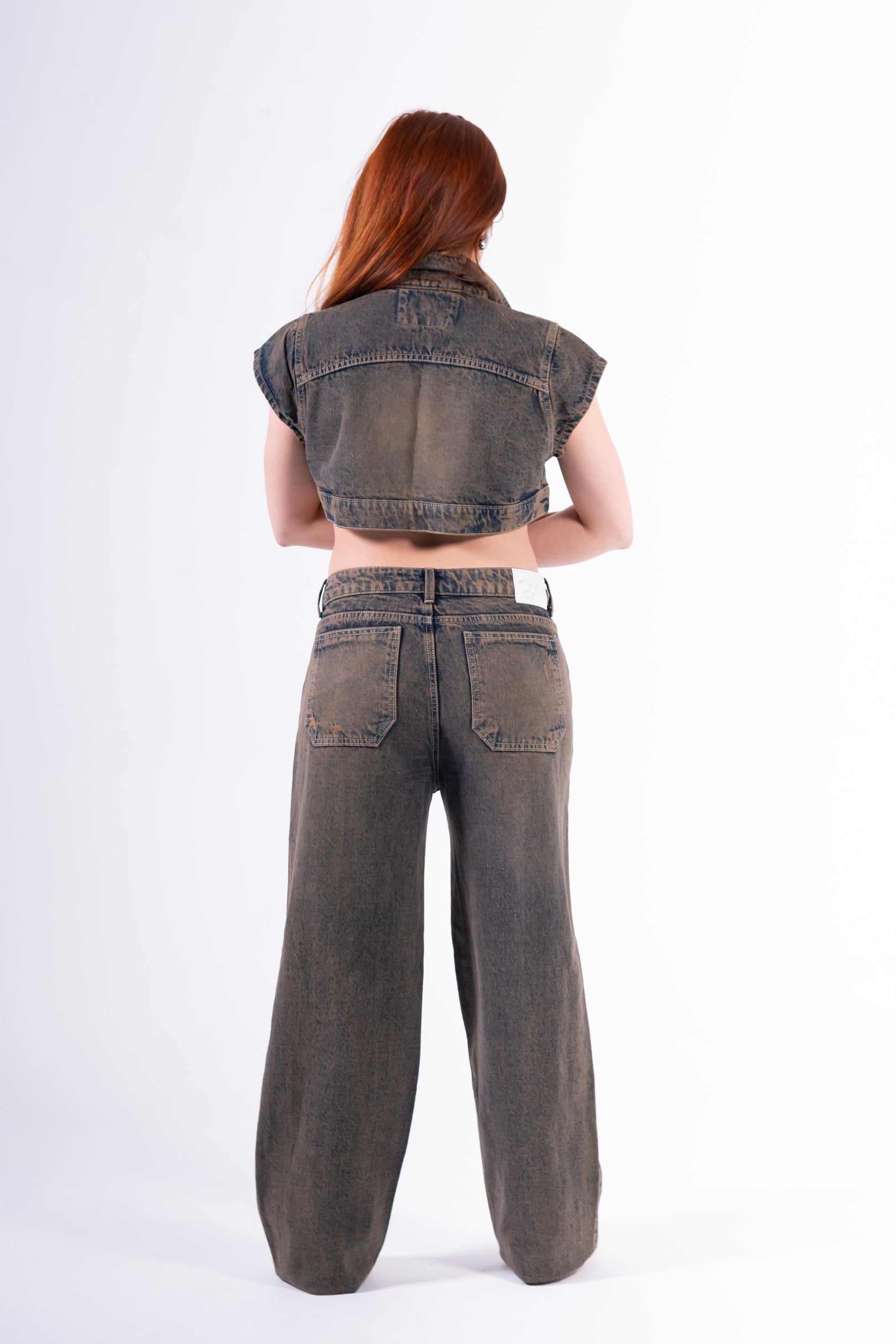 conjunto Palazzo Degrade azul anaranjado