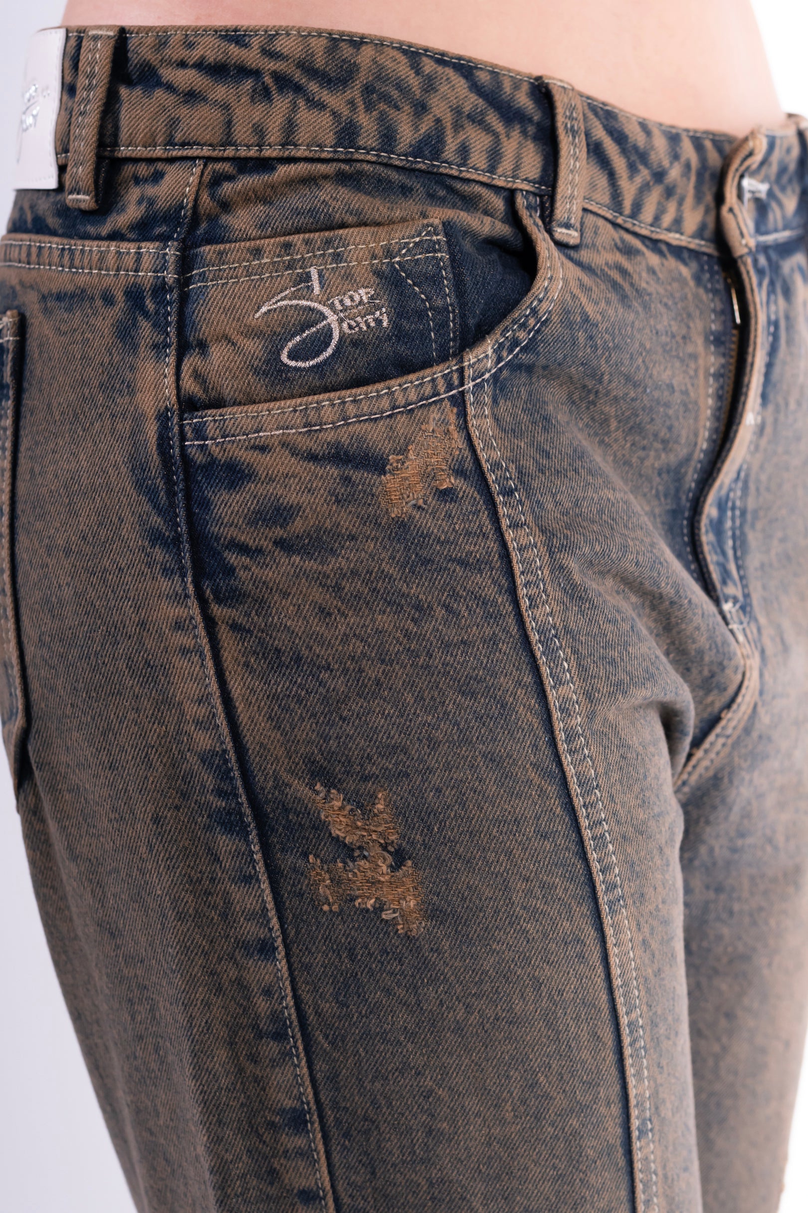 conjunto Palazzo Degrade azul anaranjado