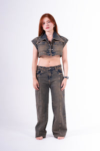 conjunto Palazzo Degrade azul anaranjado