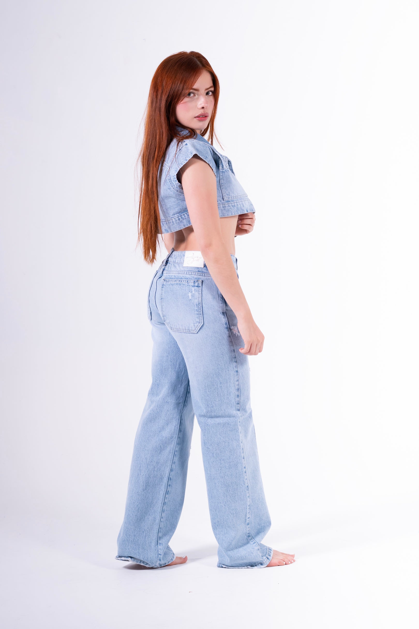 conjunto Palazzo Desgastado Azul claro