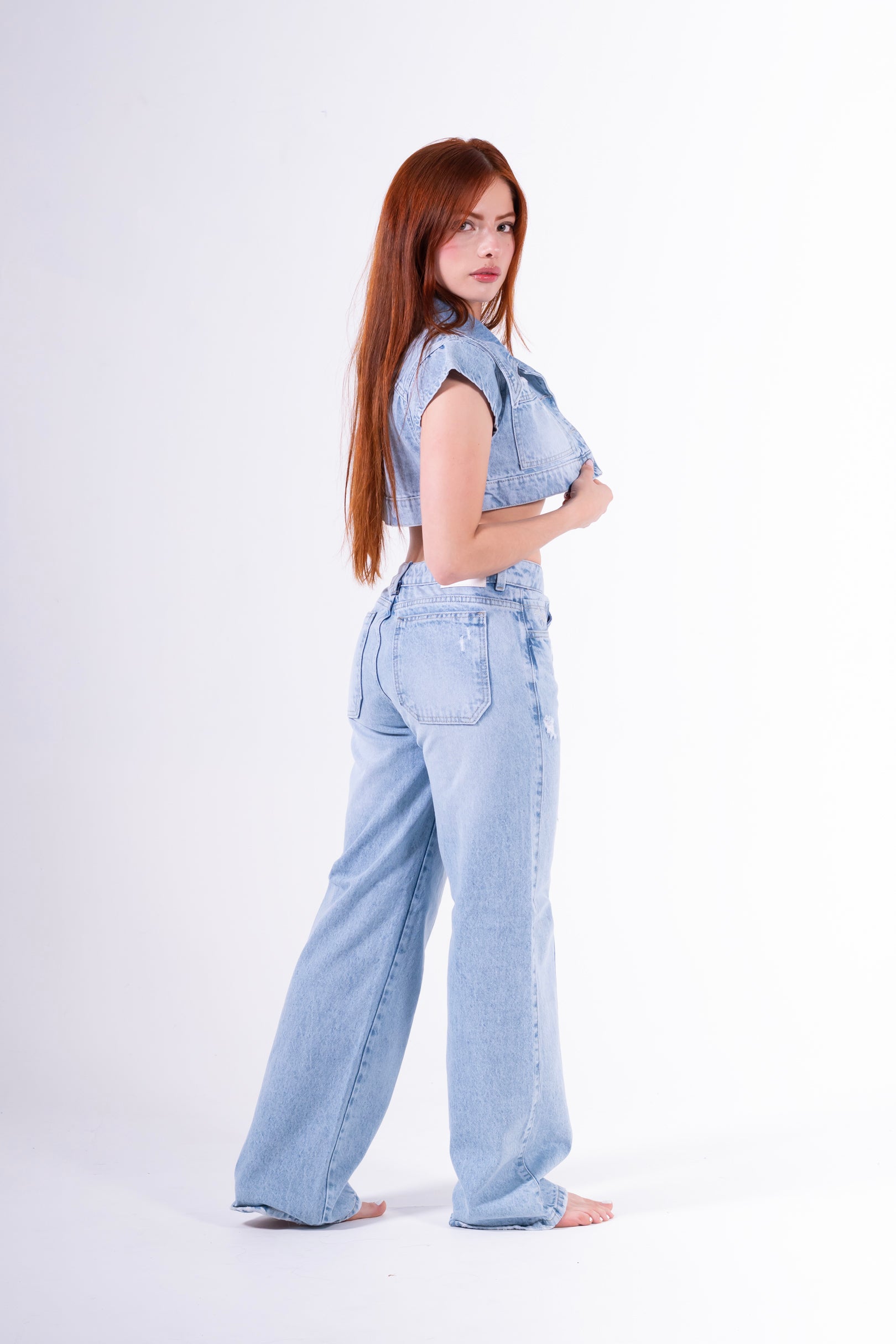 conjunto Palazzo Desgastado Azul claro