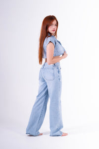 conjunto Palazzo Desgastado Azul claro