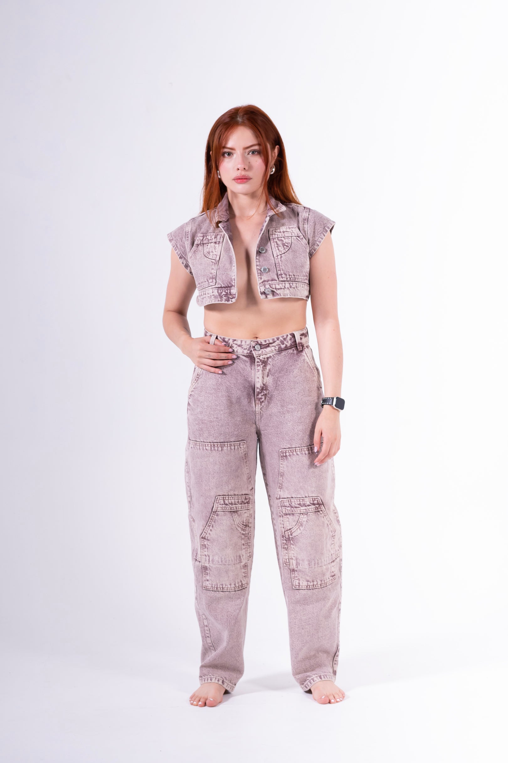 Conjunto Baggy Sobrepuesto Rosado