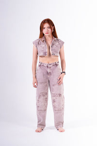 Conjunto Baggy Sobrepuesto Rosado