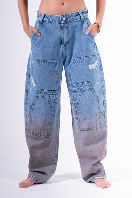Conjunto Baggy Engrasado Azul Claro