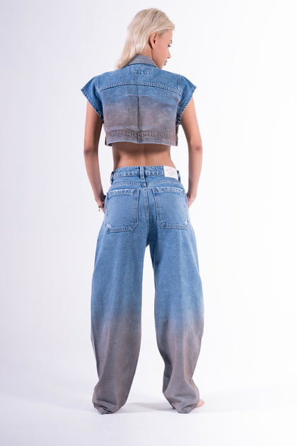 Conjunto Baggy Engrasado Azul Claro