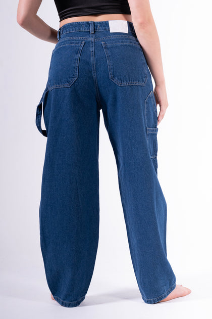 Jean baggy nube azul