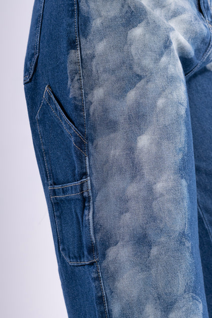 Jean baggy nube azul