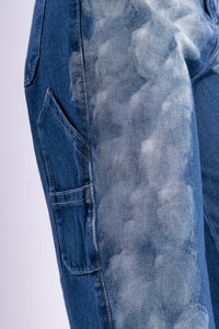 Jean baggy nube azul