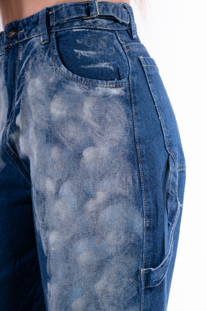 Jean baggy nube azul