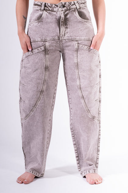 Conjunto Baggy Sobrepuesto Cenizo