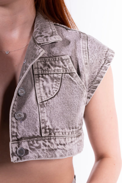 Conjunto Baggy Sobrepuesto Cenizo