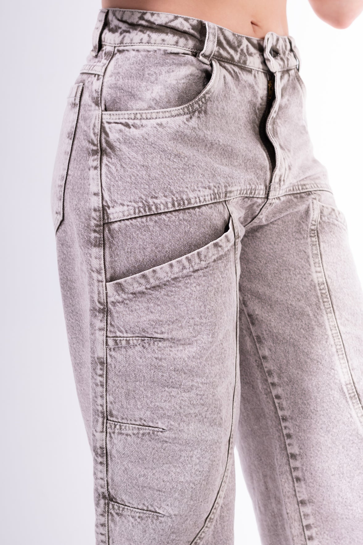 Conjunto Baggy Sobrepuesto Cenizo