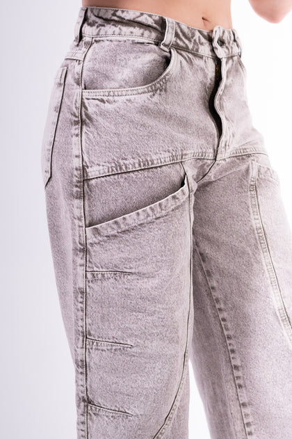Conjunto Baggy Sobrepuesto Cenizo
