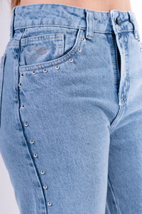 Jean palazzo perlas azul
