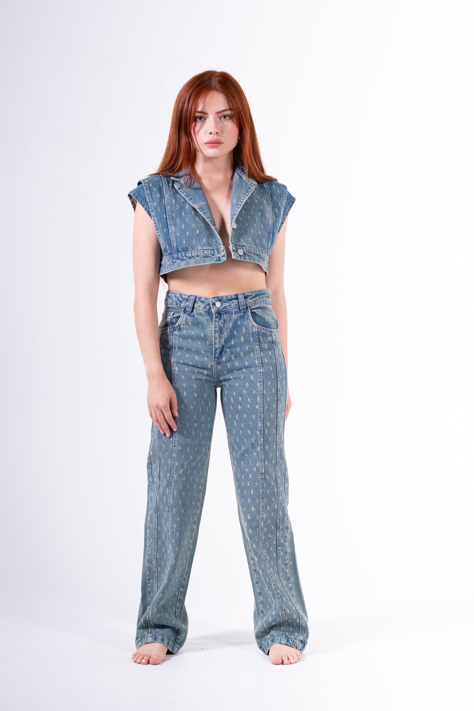 Conjunto Palazzo Laser Azul
