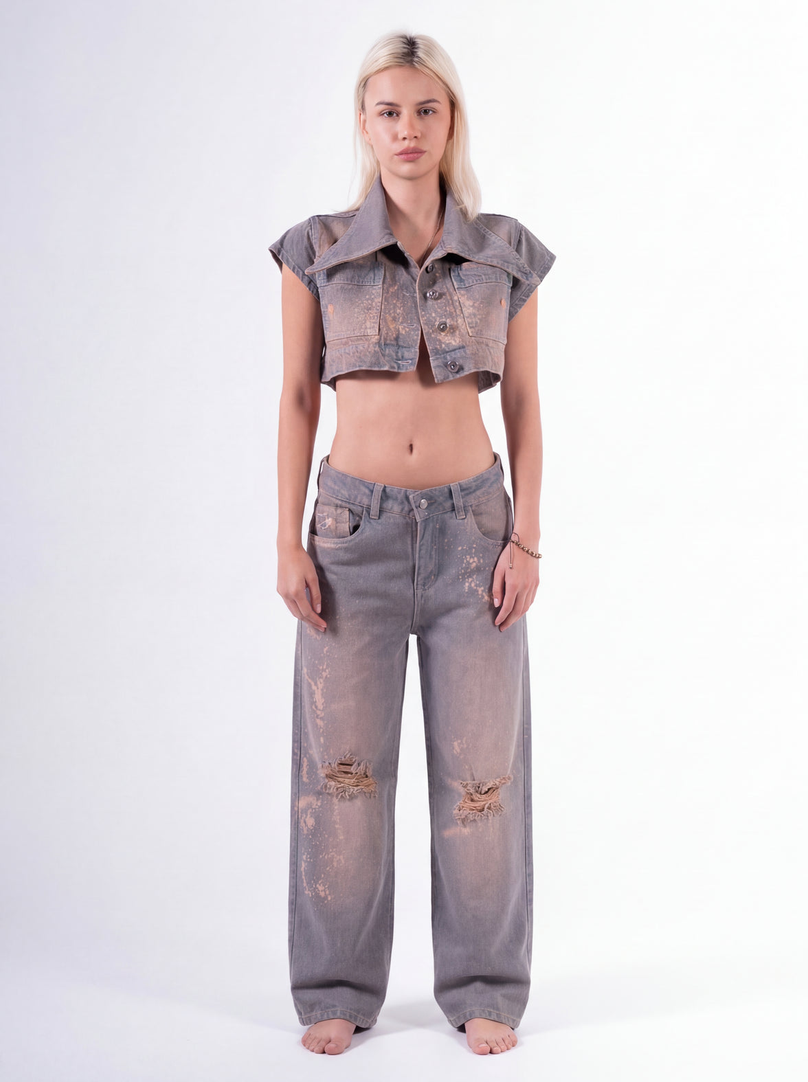 Conjunto Palazzo Chispeado Mantequilla