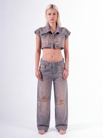 Conjunto Palazzo Chispeado Mantequilla
