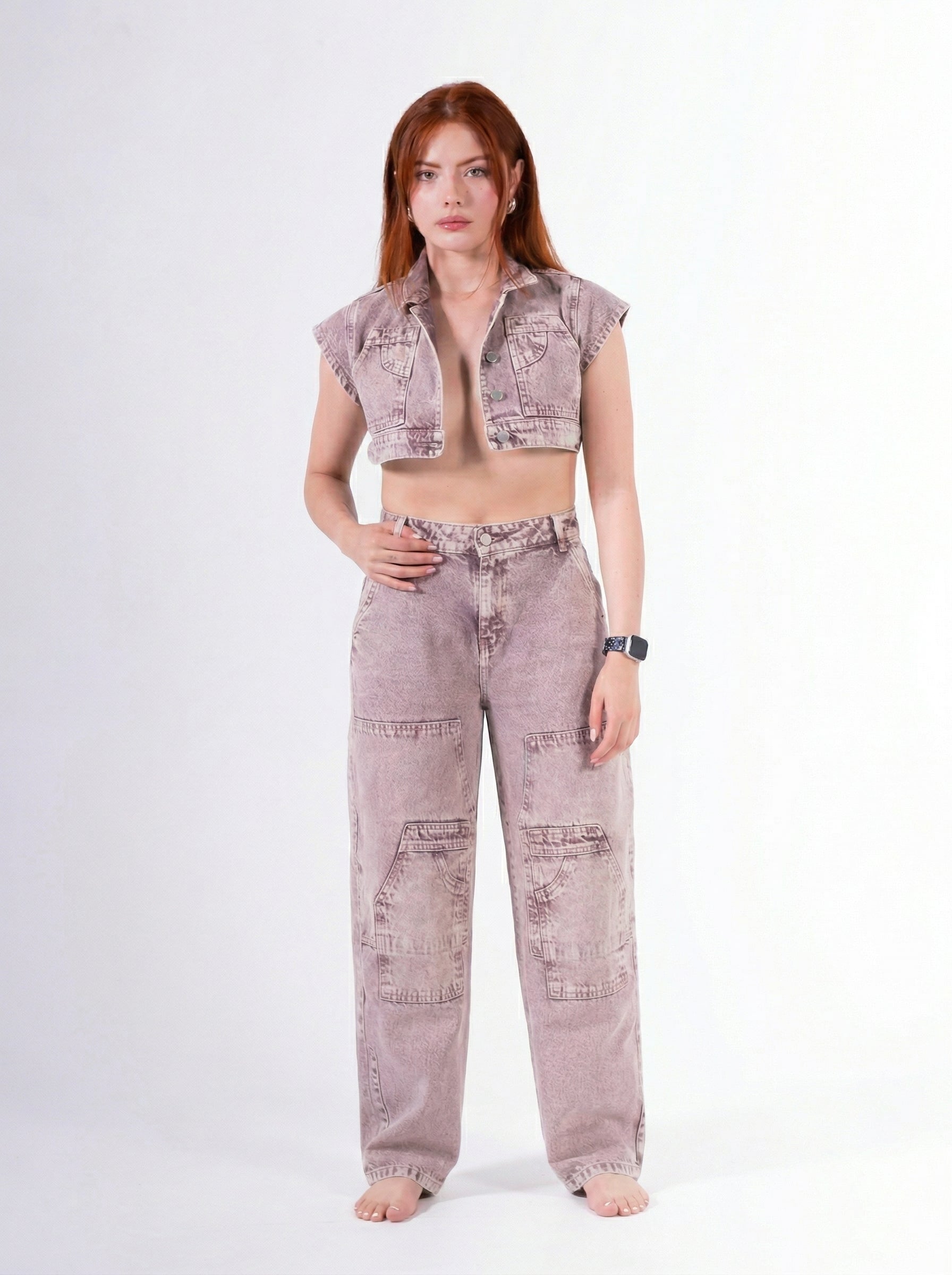 Conjunto Baggy Sobrepuesto Rosado