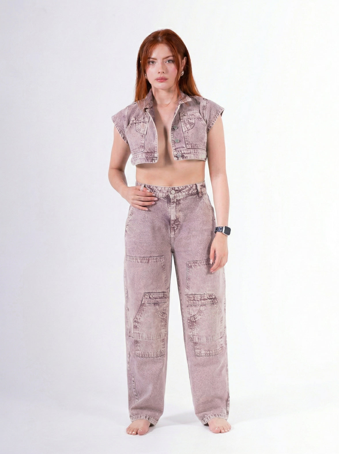 Conjunto Baggy Sobrepuesto Rosado